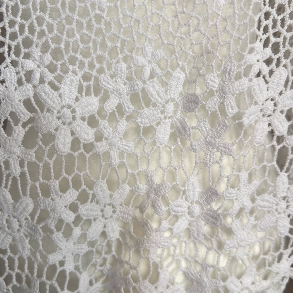 Rabbit Rabbit Rabbit White Crochet Shrug - Picture 5 of 8